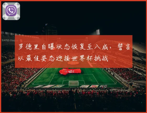 罗德里自曝状态恢复至八成，誓言以最佳姿态迎接世界杯挑战